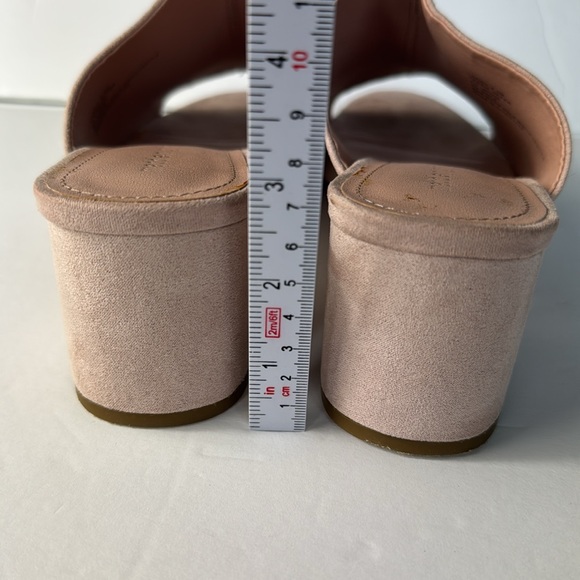 MADDEN GIRL Women's Light Mauve Open Toe Sandal Block Heel Slip On Size 8.5M - Picture 3 of 9